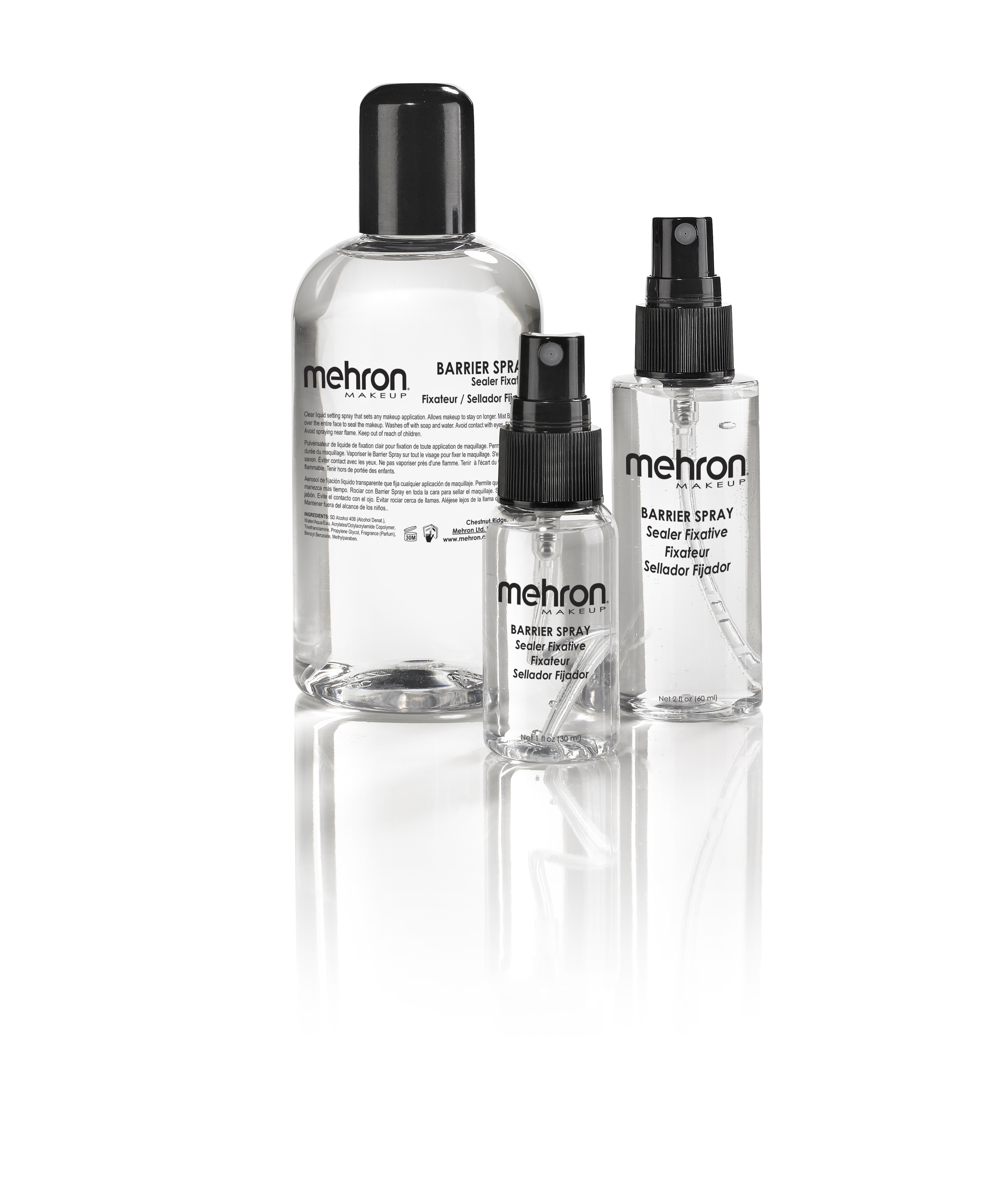 Mehron Makeup Liquid Face/ Body Theatrical Paint-Black /White 1 oz Bottles  -NEW